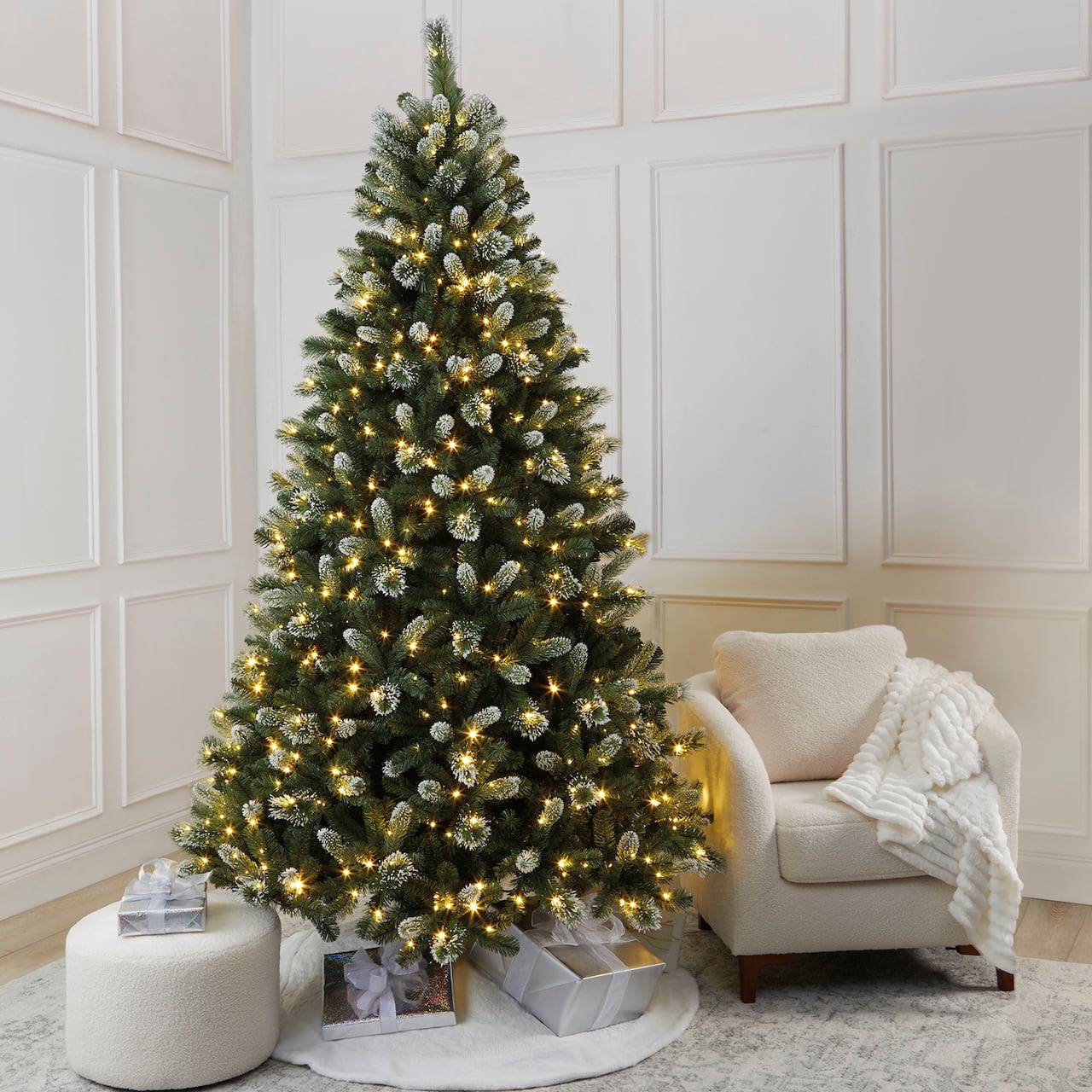 7.5ft. Pre-Lit Weston Fir Artificial Christmas Tree, Color Changing LED Lights by Ashland®